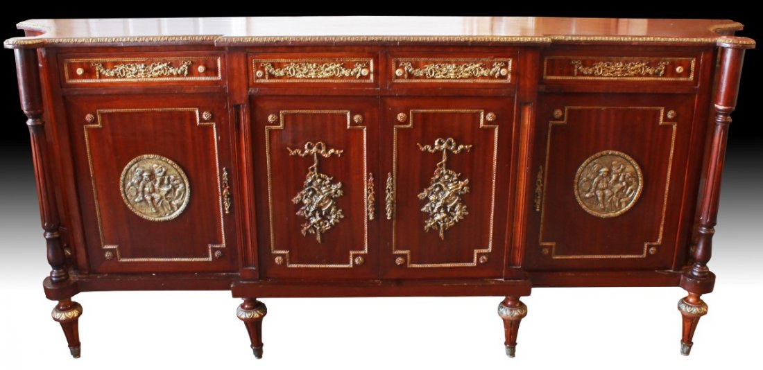 LATE 19TH C FRENCH STYLE SIDEBOARD CABINETS (1 of 10)