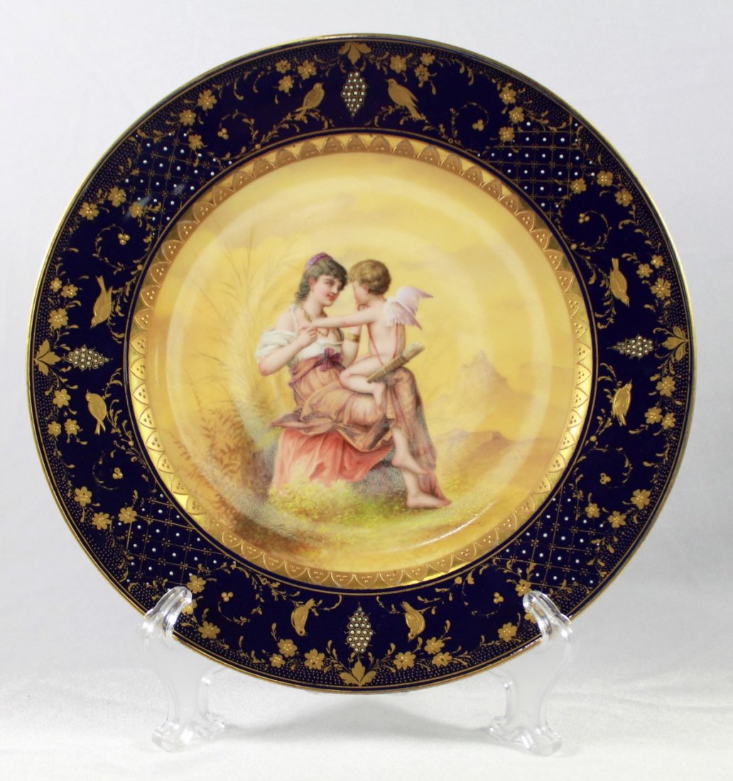 ANTIQUE ROYAL VIENNA PORCELAIN HAND PAINTED (1 of 6)