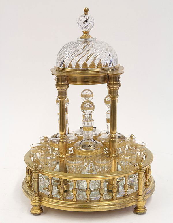 Baccarat France temple form Tantalus, circa 1900 (1 of 5)