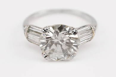 A Diamond and Platinum Ring