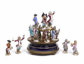 AN ASSEMBLED SUITE OF SIXTEEN MEISSEN PORCELAIN MONKEY