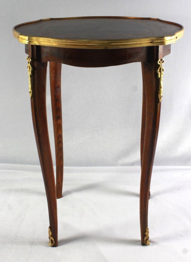 SMALL FRENCH WOODEN SIDE TABLE (1 of 7)