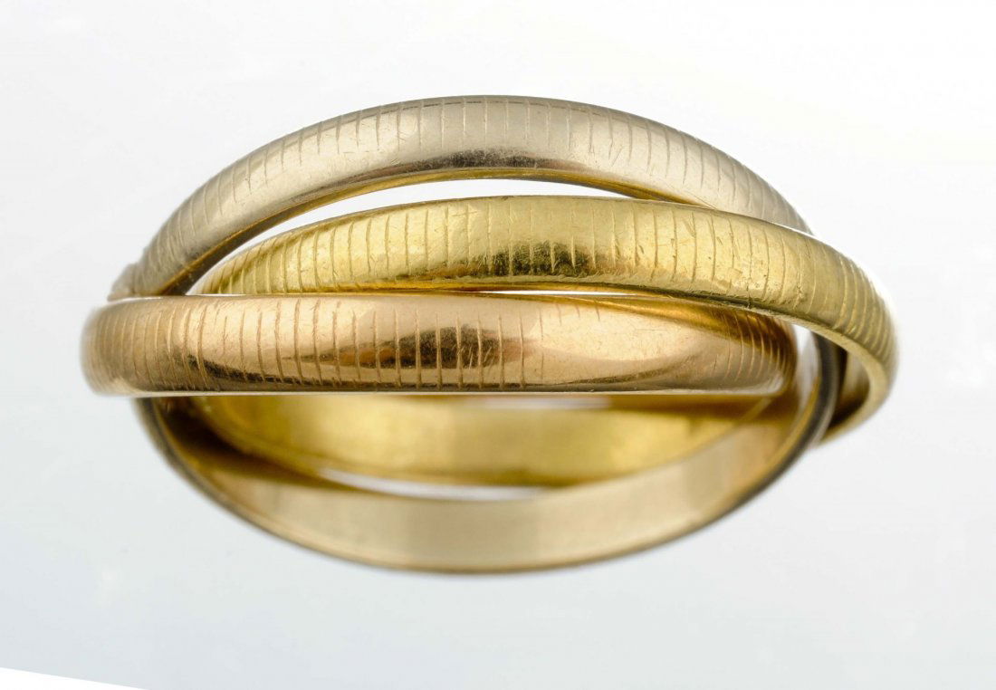 A Tricolor Gold Ring, Cartier (1 of 1)