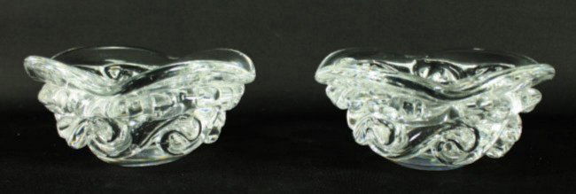 PAIR OF BACCARAT BOWLS (1 of 4)