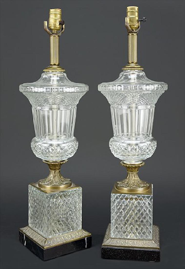 A Pair of Paul Hanson Crystal Table Lamps (1 of 1)