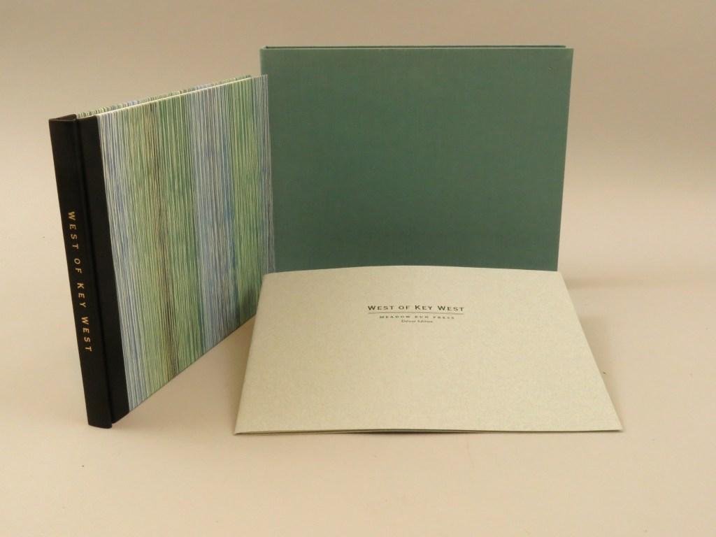 West of Key West edited by Cole and Pollard Deluxe: West of Key West edited by John Cole and Hawk Pollard, 1996, deluxe edition of 75 numbered and Signed copies by the editors, of which this is number 43, 206 pages, color photographs and painting, 8 pa