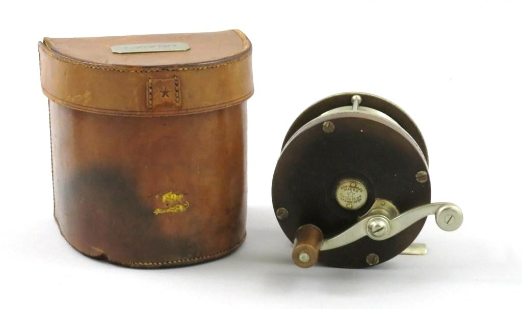 Edward vom Hofe 501 3/0 Celebrated Star Rubber Reel: Stated by Vom Hofe to be his highest grade reel at the time "manufactured for his custom trade only". Ca. 1883-89 (as determined from makers mark) and designed for large game fish, has a rear mounted