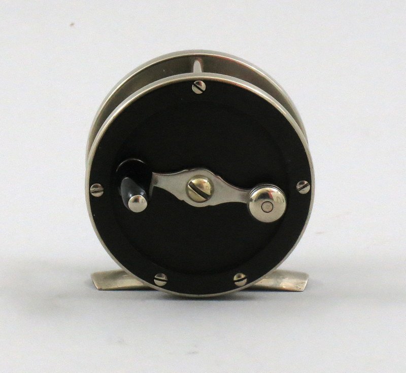 Pflueger 60 yd. Hawkeye Hard Rubber German Silver Reel (1 of 3)