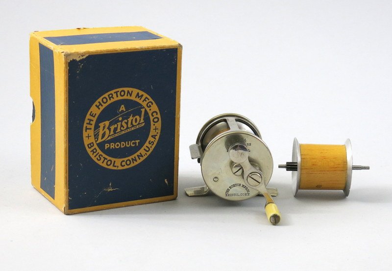 Horton #34 Blue Grass Simplex Free Spool Reel in Box (1 of 4)