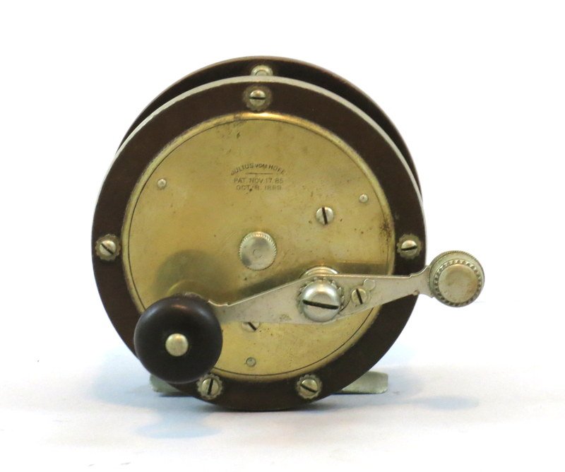 Julius vom Hofe 2/00 German Silver Narrow Spool Reel (1 of 3)