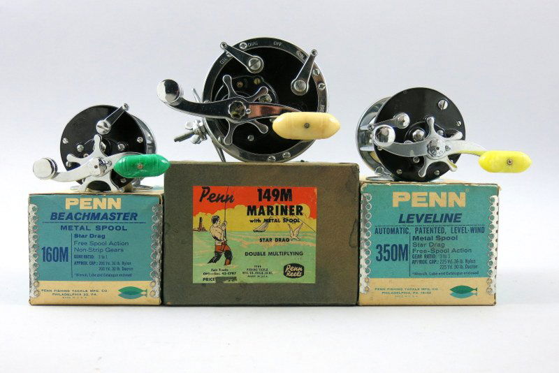 Group of Three Penn Saltwater Casting Reels in Boxes (1 of 3)