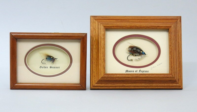 Two Salmon Flies by Michigan Fly Tyer, John Kilmer (1 of 4)