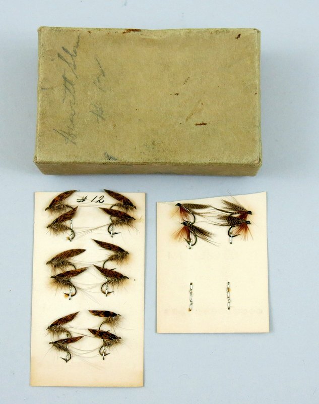 Sixteen Pinky Gillum Flies on Cards (1 of 2)