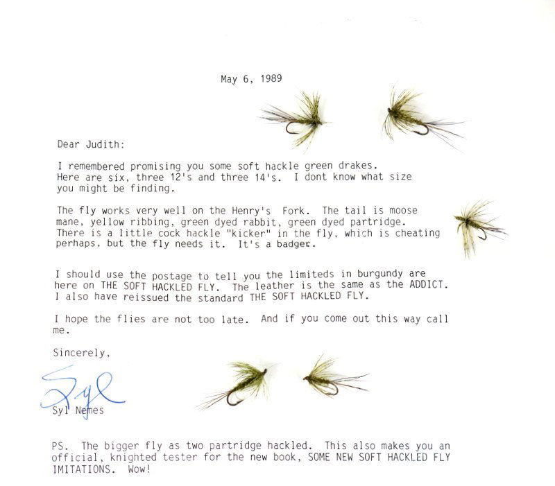 Sylvester Nemes' Signed Letter and Flies (1 of 2)