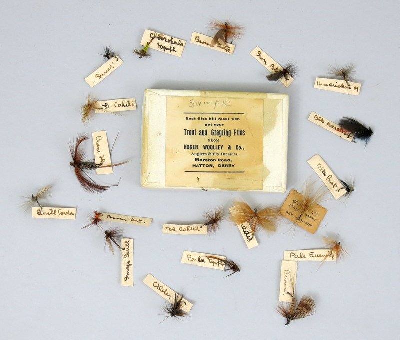 Nineteen Roger Wooley & Co. Flies in Box (1 of 3)