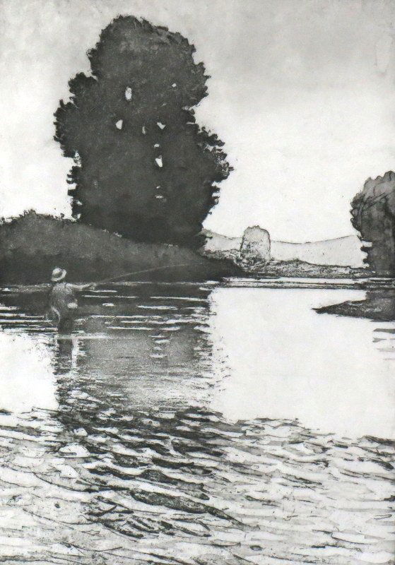 "Pool and Riffle" by Thomas Aquinas Daly (1 of 2)