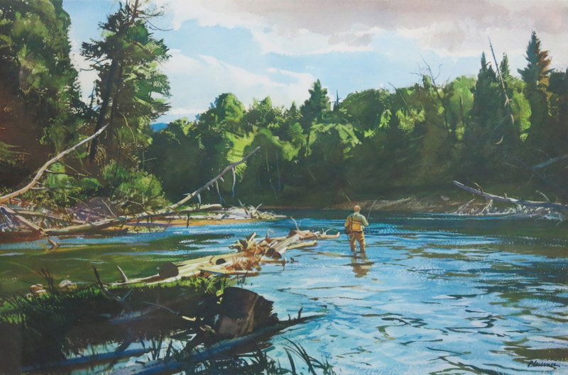 "June Trout Fishing" by Ogden Pleissner (1 of 3)