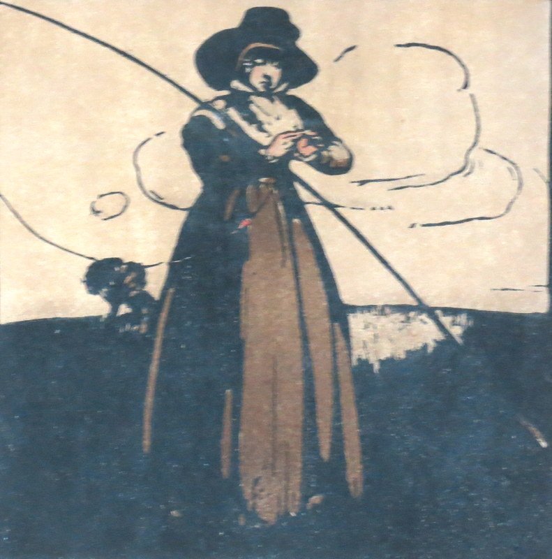 Lady Angler by Sir William Nicholson (1 of 2)