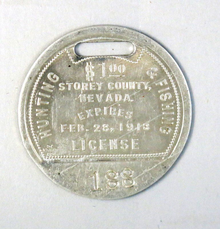 1918 Nevada Hunting and Fishing License (1 of 2)