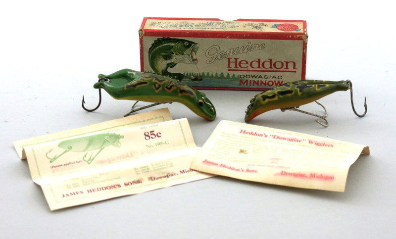 Pair of Heddon Luny Frogs, One in Correct Box (1 of 3)