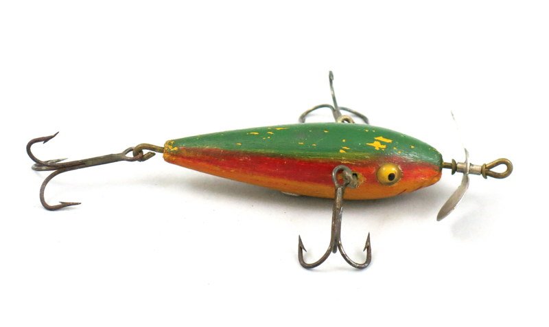Ca. 1908 Joe Pepper 2 5/8" National Minnow (1 of 4)