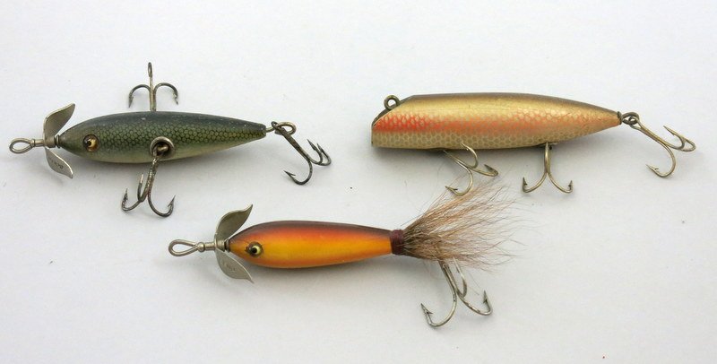 Group of Three South Bend Minnows (1 of 4)