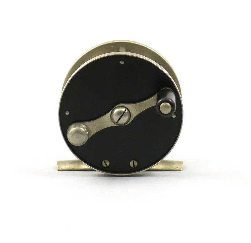 Montague German Silver and Hard Rubber 80 yd. Fly Reel (1 of 3)