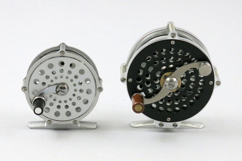 Pair of Aluminum Raised Pillar Fly Reels (1 of 2)