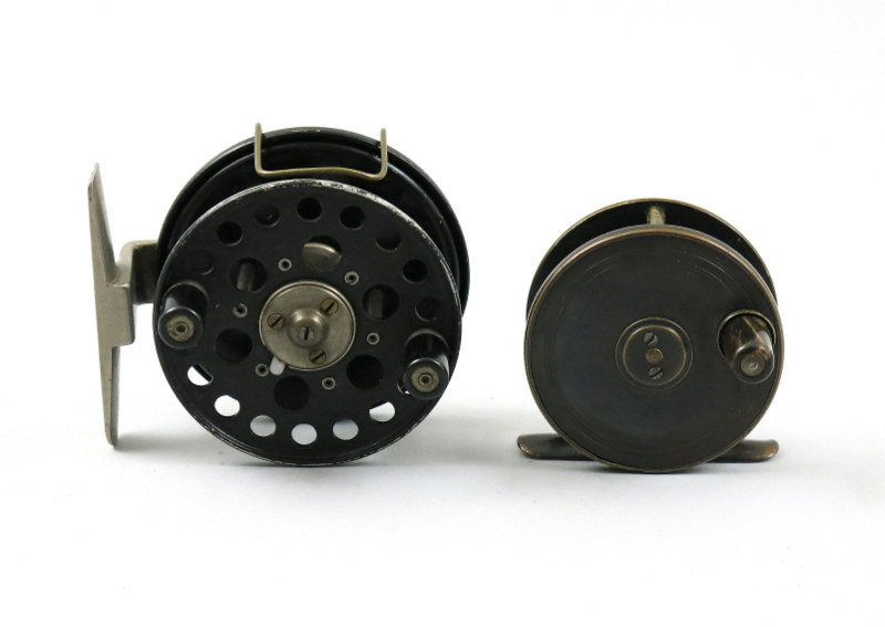 Pair of Early English Fly Reels (1 of 3)