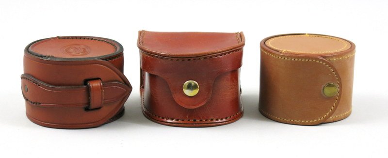 Three Leather Block Reel Cases (1 of 2)