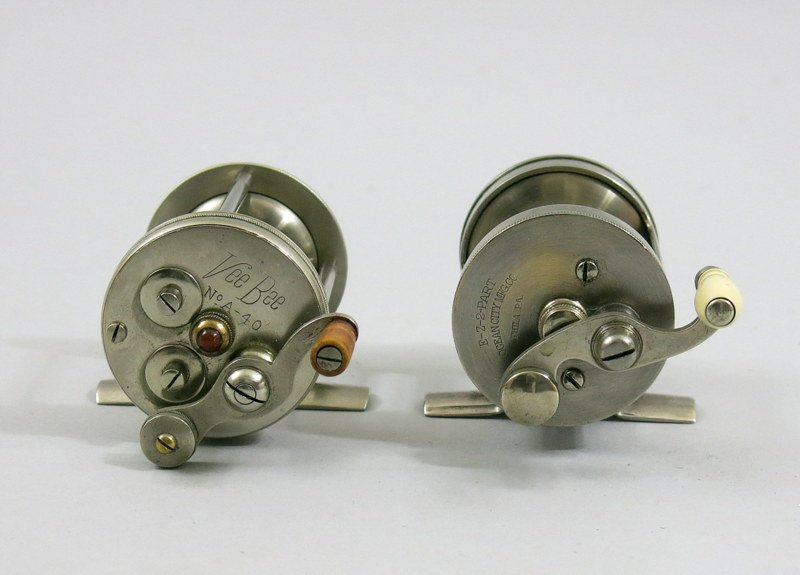 Set of German Silver Casting Reels (1 of 3)