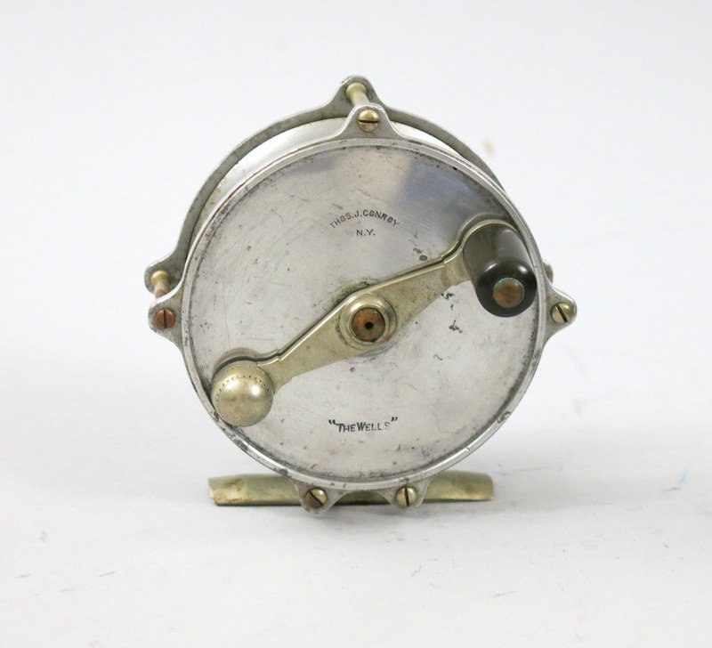 Conroy Marked "The Wells" Click Aluminum Reel (1 of 3)
