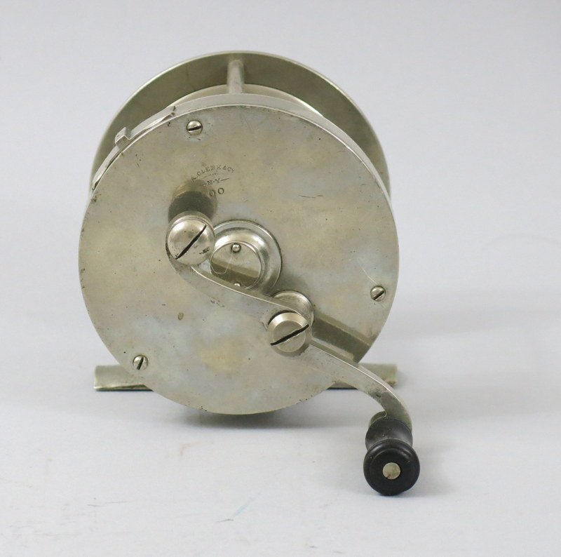 A. Clerk & Co., NY, Marked German Silver Reel (1 of 3)
