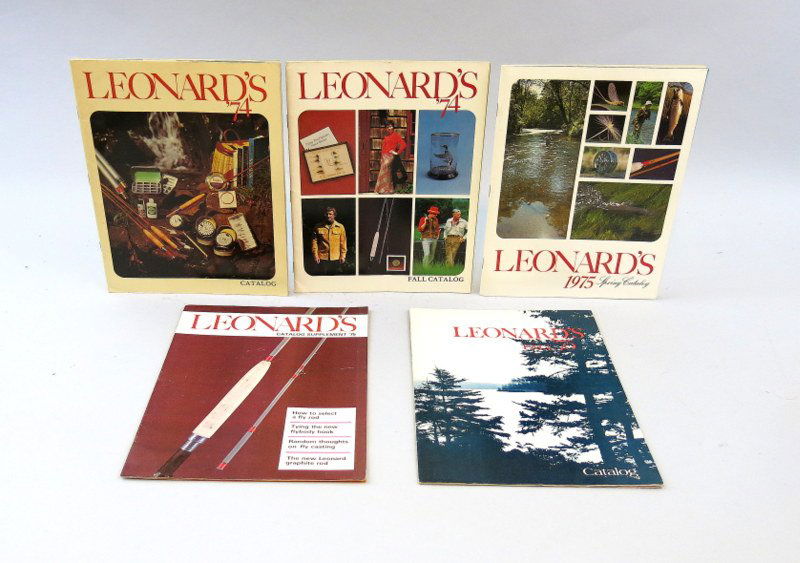 Five H.L. Leonard Rod Company Catalogs 1974-1975 (1 of 2)