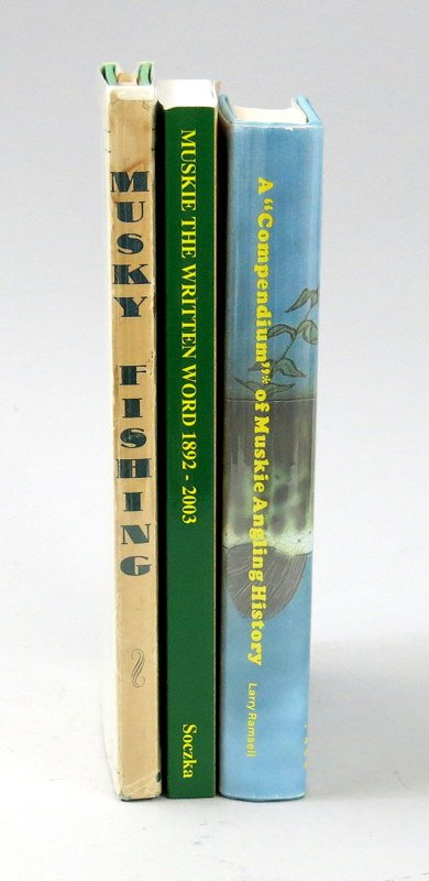 Three Books on Fishing for Muskellunge, Two  Signed (1 of 4)