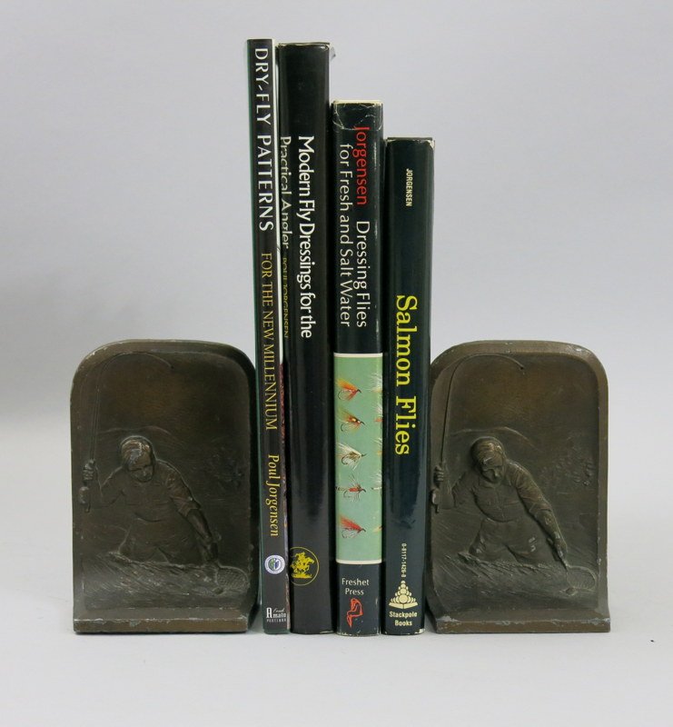 Four Signed Books by Poul Jorgensen with Two Flies (1 of 7)