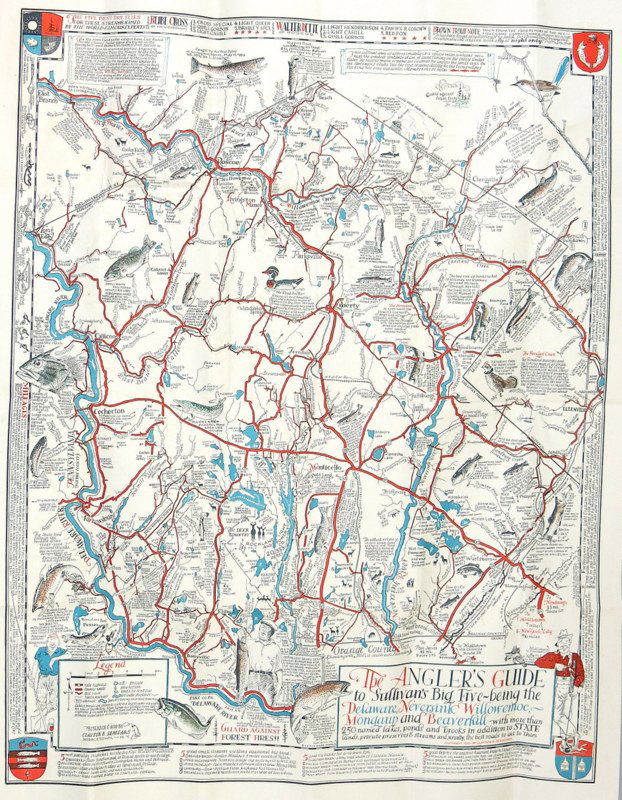 Rare Seagears Map of the Catskill Region (1 of 7)