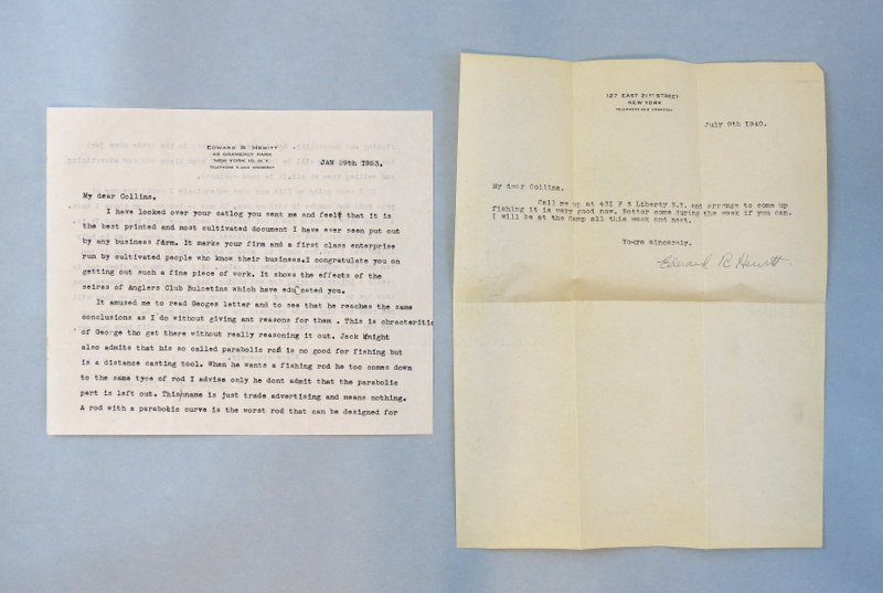 Edward Ringwood Hewitt Letters to Tom Collins (1 of 4)