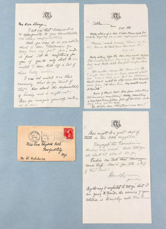 Two Letters from Zane Grey to Dolly Grey (1 of 5)