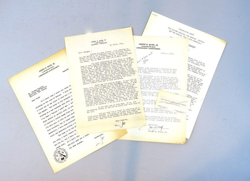 Four Letters by Joseph D. Bates (1 of 8)