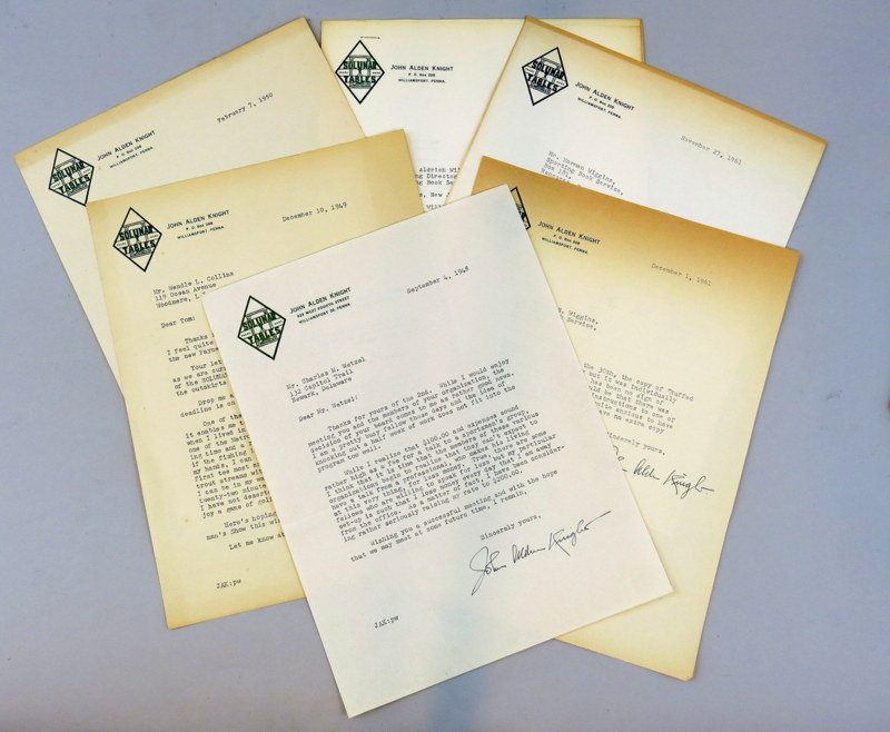 Seven Letters from John Alden Knight (1 of 8)