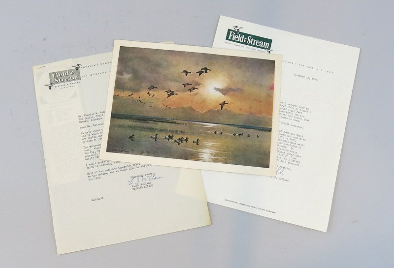 Letters and Christmas Card related to Al McClane (1 of 9)