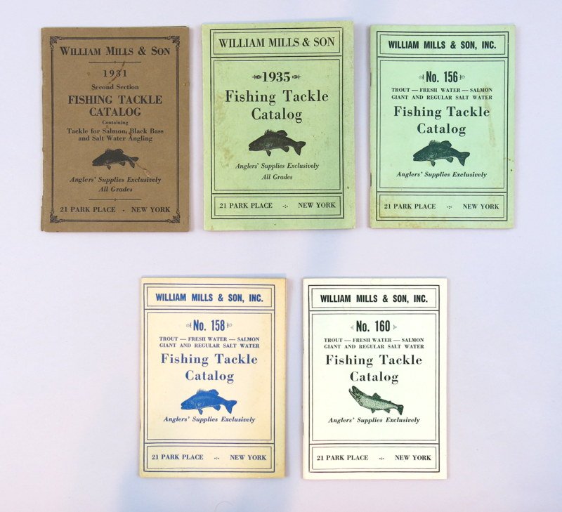 Five William Mills & Son Fishing Tackle Catalogs (1 of 2)