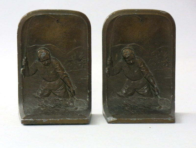 Pair of Fly Fishing Bookends (1 of 2)