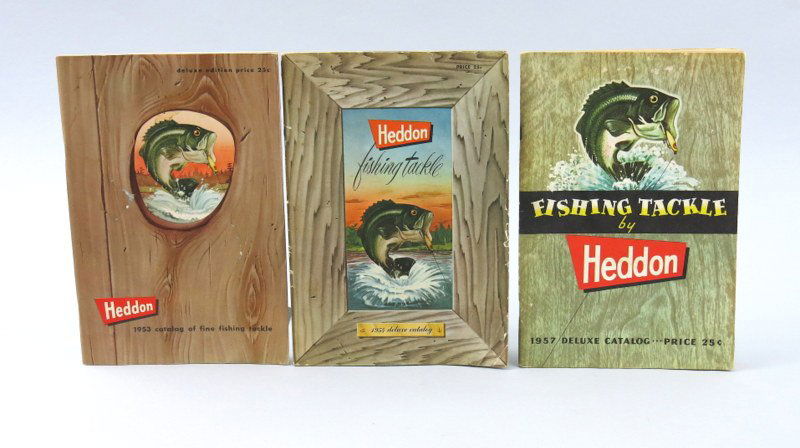 Three Heddon Deluxe Catalogs from the 1950's (1 of 2)