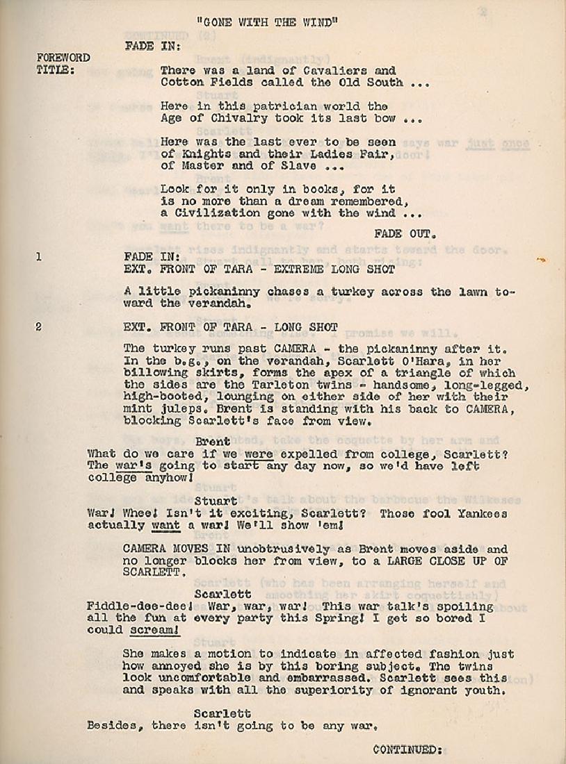Leslie Howard S Gone With The Wind Final Shooting May 23 19 Rr Auction In Ma Leslie Howard S Gone With The Wind Final Shooting May 23 19 Rr Auction In Ma