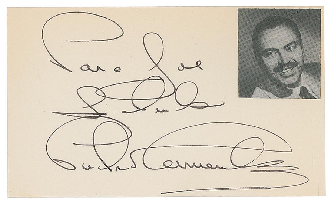James Bond: Pedro Armendariz Signature (1 of 1)