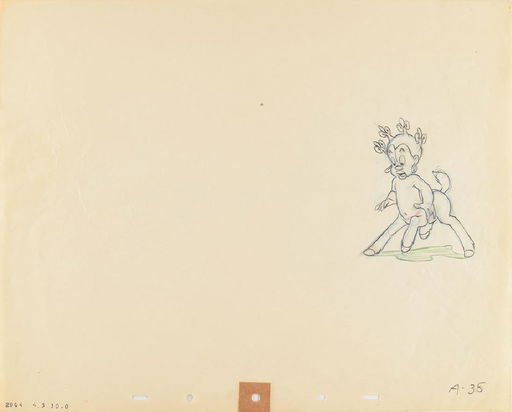 Sunflower Production Drawing From Fantasia Jul 10 2019 Rr Auction In Ma