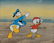 Donald Duck and Louie production cel from Walt Disney's