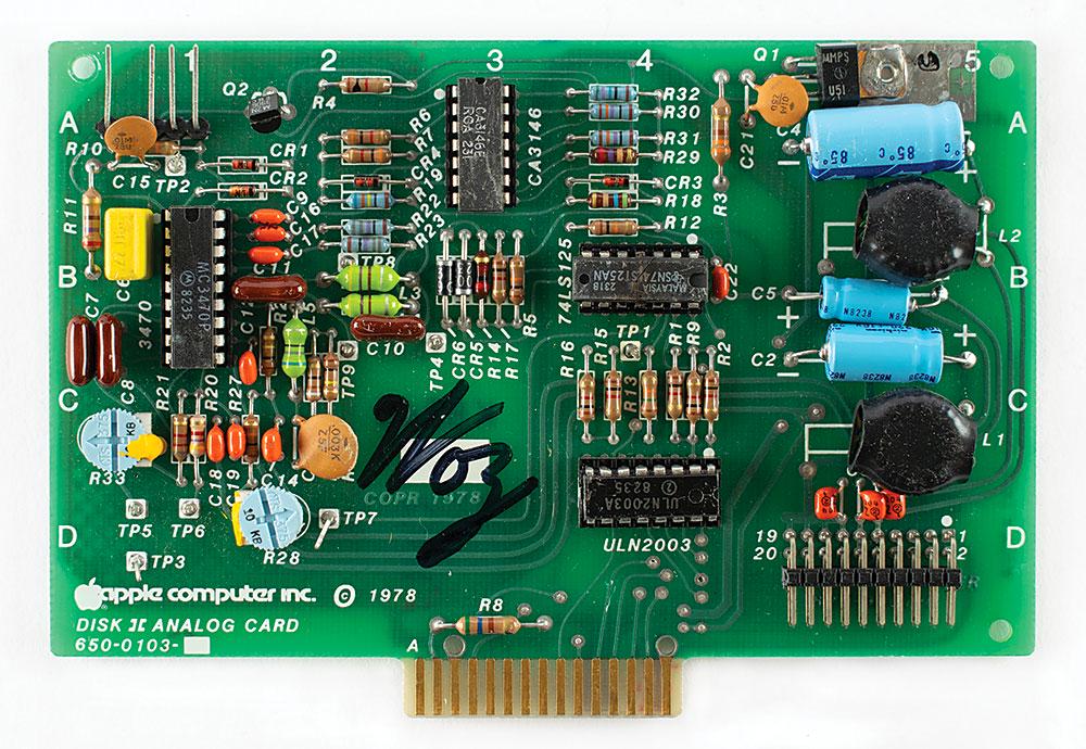 Apple: Steve Wozniak Signed Disk Drive Component